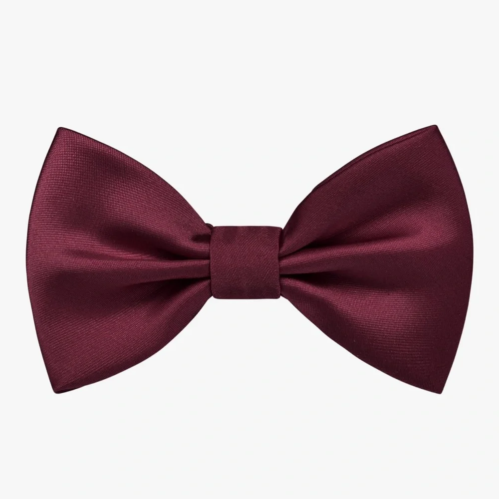 Pre Tied Kids Toddler Adjustable Bow Tie Burgundy Maroon Wedding Party Boys